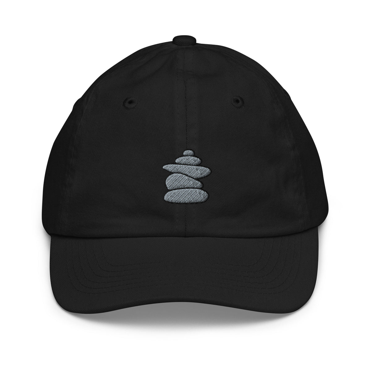 Black Youth Baseball Cap – Embroidered Kids Hat